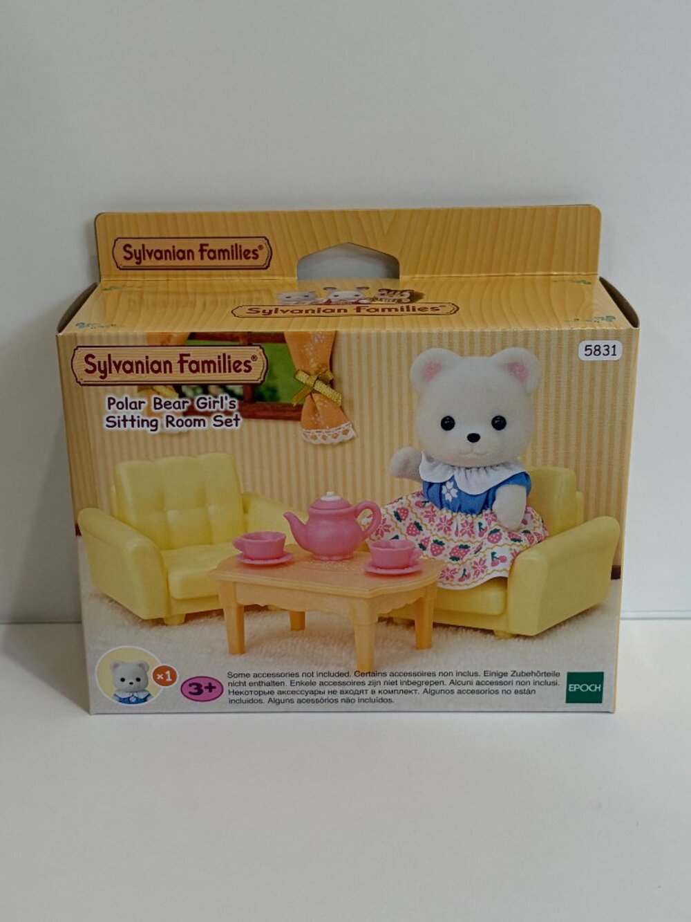 Calico Critters Sylvanian Families Polar Bear Girl's Sitting Room Easy Buy Range